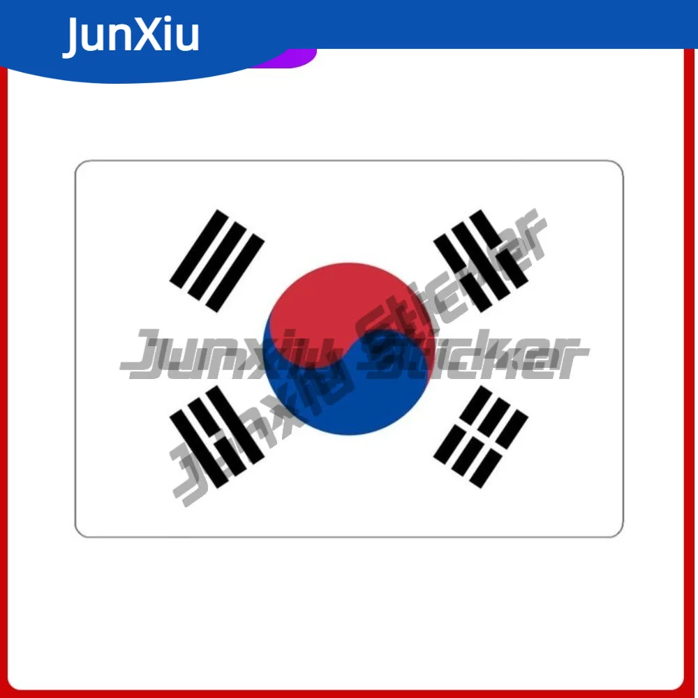 

South Korea Flag Travel Sticker Korean Flag Stickers Exterior Accessories Car Suv Bodywork Laptop Phone Guitar Yacht Luggage Pvc