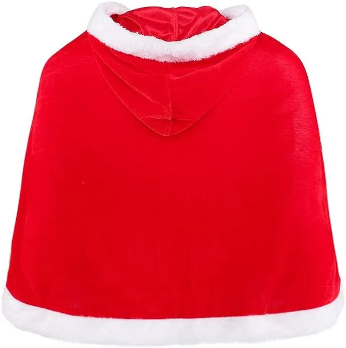 Christmas Velvet Cloak Halloween Style White Ball Christmas Theme Party Wear Women's Fashionable Winter Coat by Meidida view 2