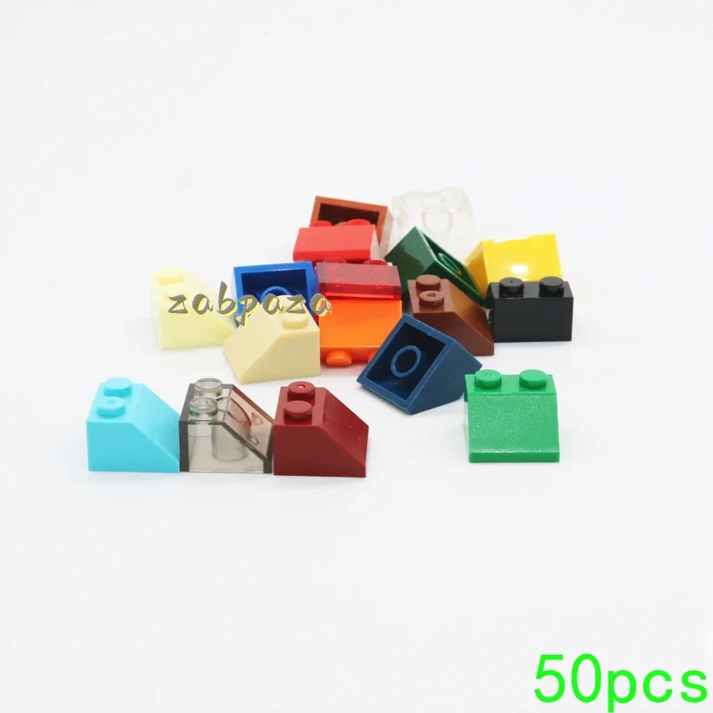 50PCS Assembles Particles 3039 Slope 45 2x2 Bricks Building Blocks Parts  DIY Assembly Educational Toys For Children Kids Gift