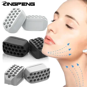 Silicone Jaw Exerciser Facial Toner & Jawline Fitness Ball Neck Toning Equipment Facial Beauty Tool Double Chin Exerciser
