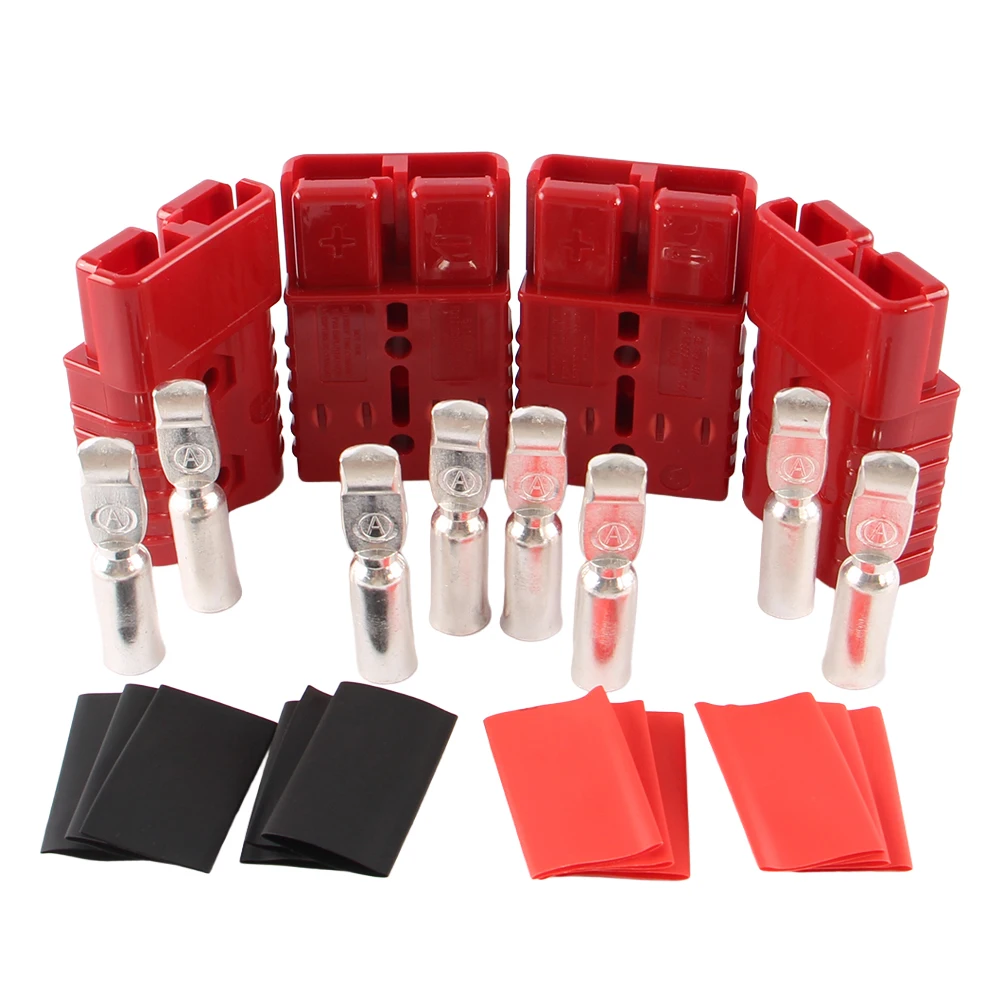 2/4PCS 175A Battery Quick Connect Disconnect Connector 12V Wire Harness Plug 1/0AWG Battery Terminal for Car Winch RV Trailer