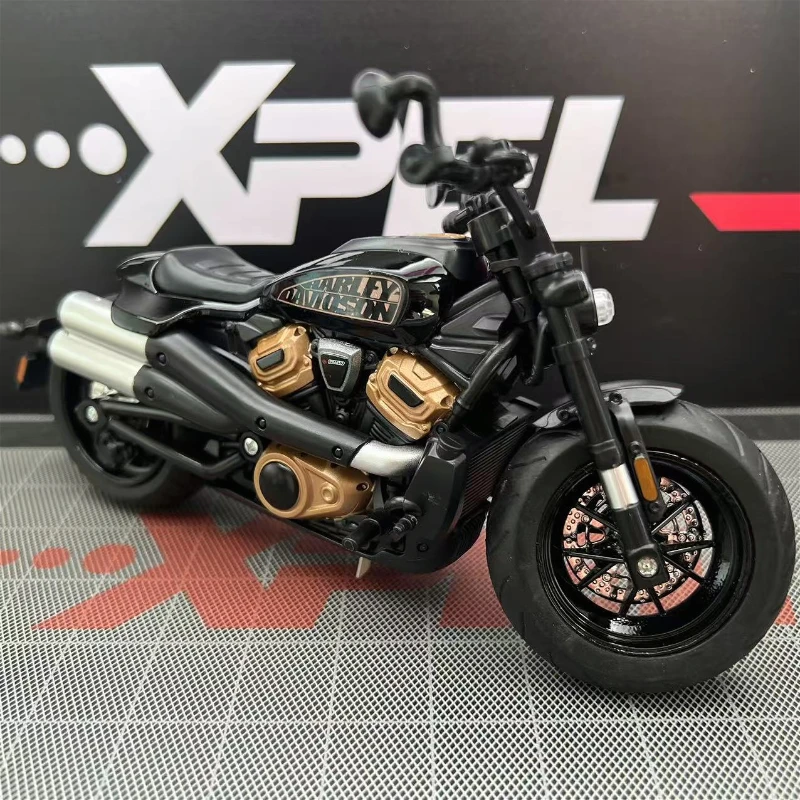 1:12 هارلي سبورتستر S دراجة نارية عالية محاكاة دييكاست سبيكة معدنية نموذج سيارة الصوت ضوء جمع الاطفال لعبة الهدايا #1