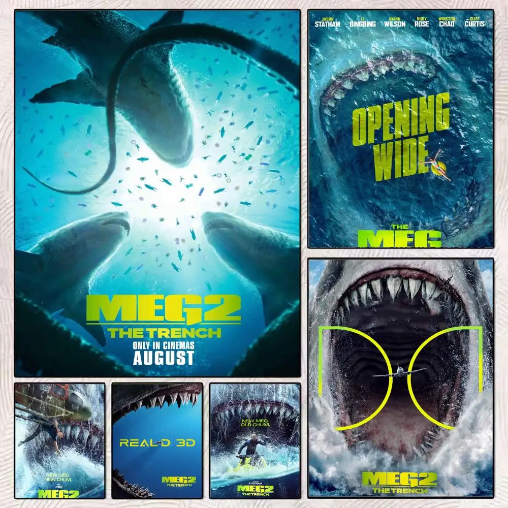 Movie M-Meg2 The Trench Poster PP Wall Decor Posters Celebrity Art Prints Aesthetic Wall Art Bedroom Office Home Gift