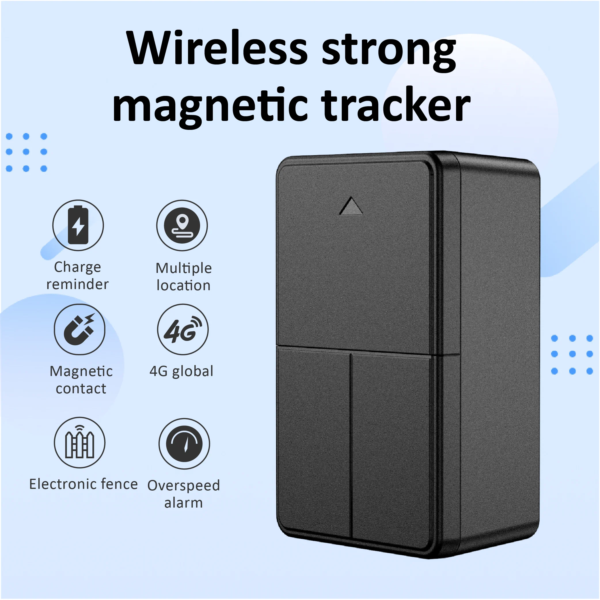 ZOOBII Q13 Mini Car Tracker 4800mAh 4G Dispositivo di localizzazione GPS wireless Sensore di temperatura GPS per auto magnetico GSM in tempo reale