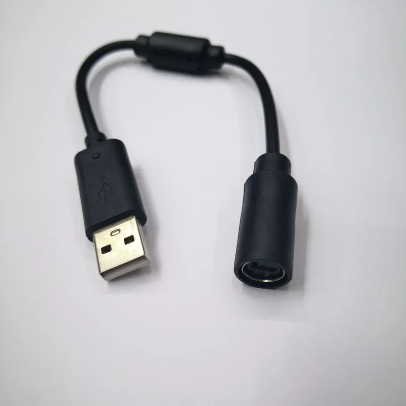 Разделительный кабель для проводного контроллера, USB-кабель для Xbox 360, черный, абсолютно новый, высококачественный проводной контроллер, USB-кабель с отключением, шнур