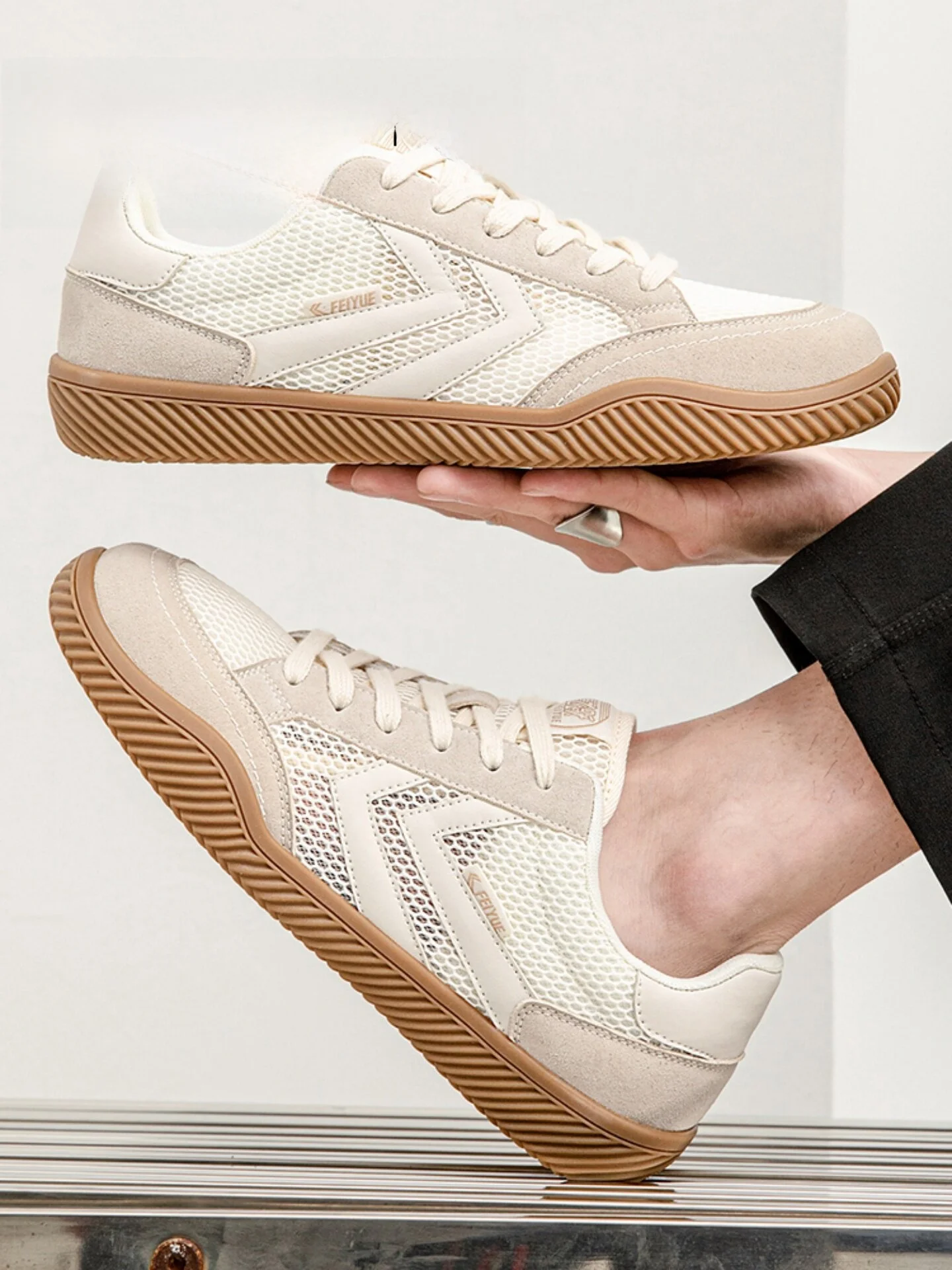 feiyue-メンズ-カジュアルシューズ-通気性-軽量-メッシュ-アップグレード版-春夏-2026-スポーティ-快適-ラバーソール
