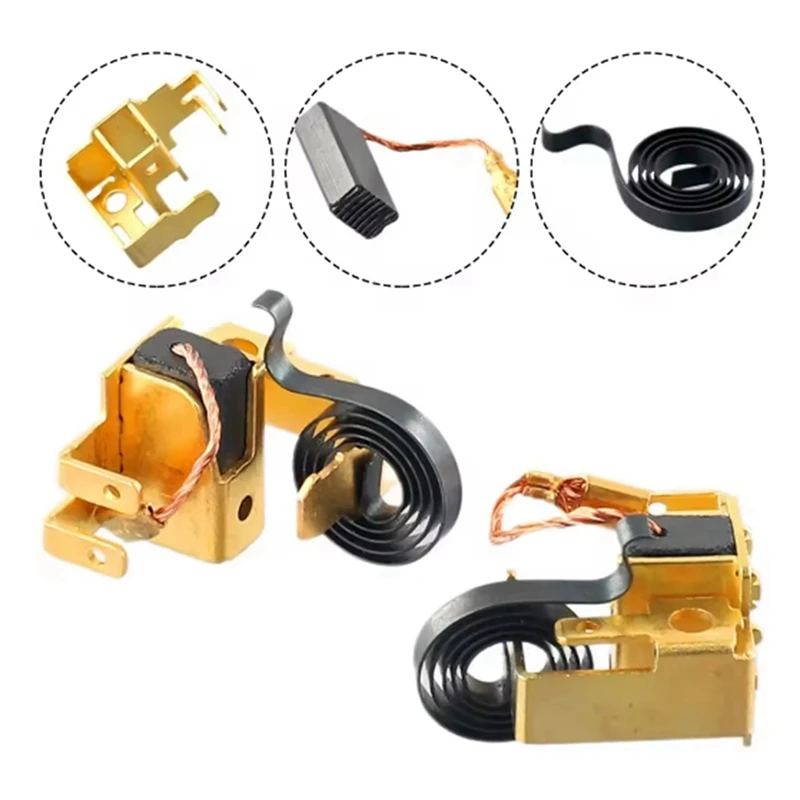 BAAG-6 шт. угольные щетки, держатель и набор пружин для замены угольных щеток GWS6-100, черные аксессуары для угловой шлифовальной машины