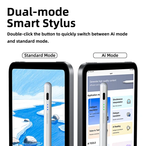 Imagen 2 del producto GOOJODOQ Ai07 lápiz óptico para Apple Pencil Ai lectura/escritura/dibujar rechazo de Palma sensible a la inclinación USB-C carga rápida para ipad 2018-2025
