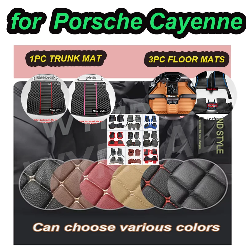 

LUXURY Car floor mats for Porsche for Cayenne 2011 2012 2013 2014 2015 2016 2017 Car Floor Mats