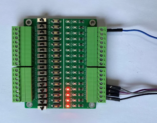 PLC Debugging Board PLC Emulation Board 16-Channel Input/Output Test Board Microcontroller Learning Board Keypad Module