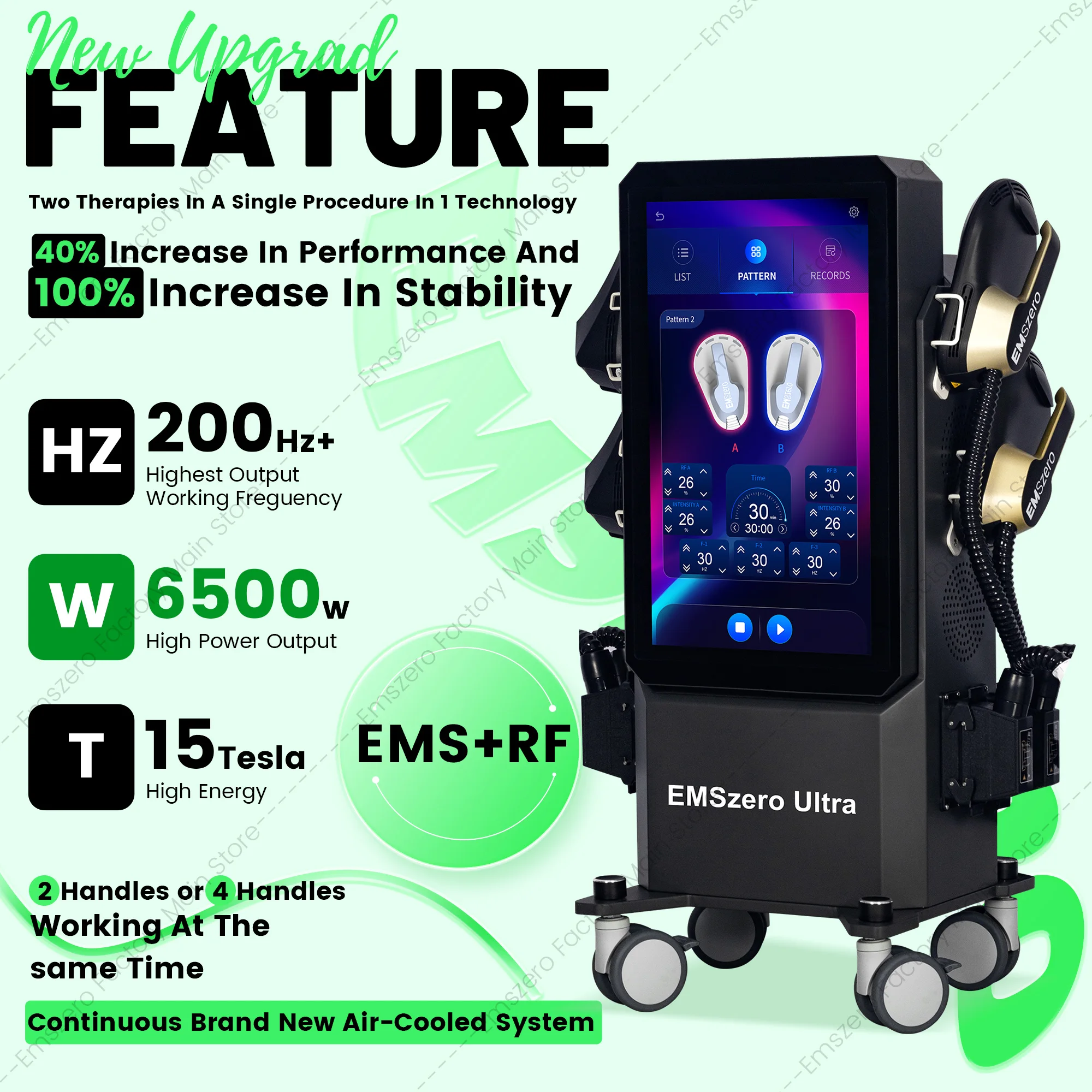 

Nova High Energy 6500W High-end EMSzero Neo RF HI-EMT Body Sculpt Muscle Machine Weight Slimming EMS Beauty Equipment
