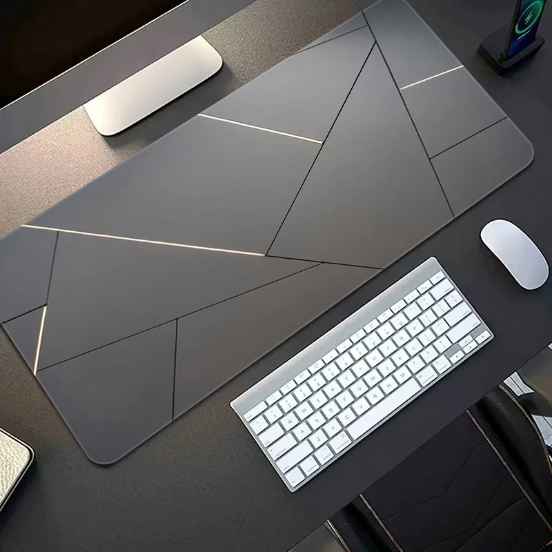 Premium solid color XXL gaming mouse pad anti-slip rubber base-Large expansion keyboard pad for work and entertainment, durable