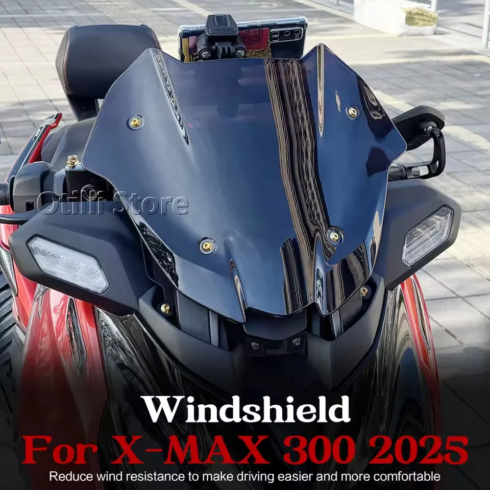 

For YAMAHA X-MAX300 XMAX300 XMAX 300 Tech MAX 2025 New Motorcycle Windscreen Windshield Wind Deflectors Viser Fairing Fly Screen