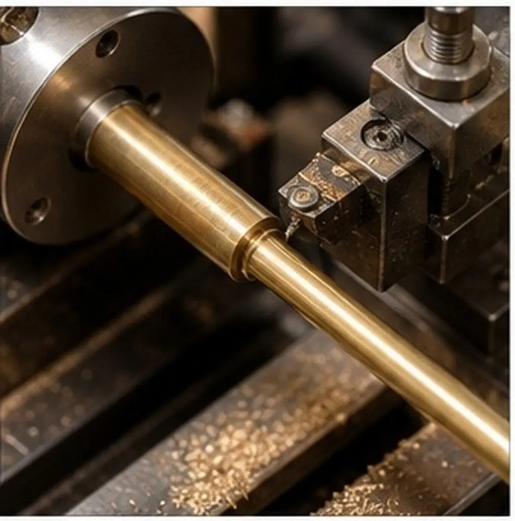 4Pcs Solid Brass Rod Set Polished Finish High Precision Lathe Bar Replacement Handle DIY Craft Lathe Bar Stock for Hobbyists