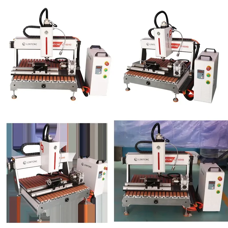 for 3D Woodworking CNC Router 4 Axis CNC Wood Router 3030 4060 6040 CNC Milling Machine Good Price