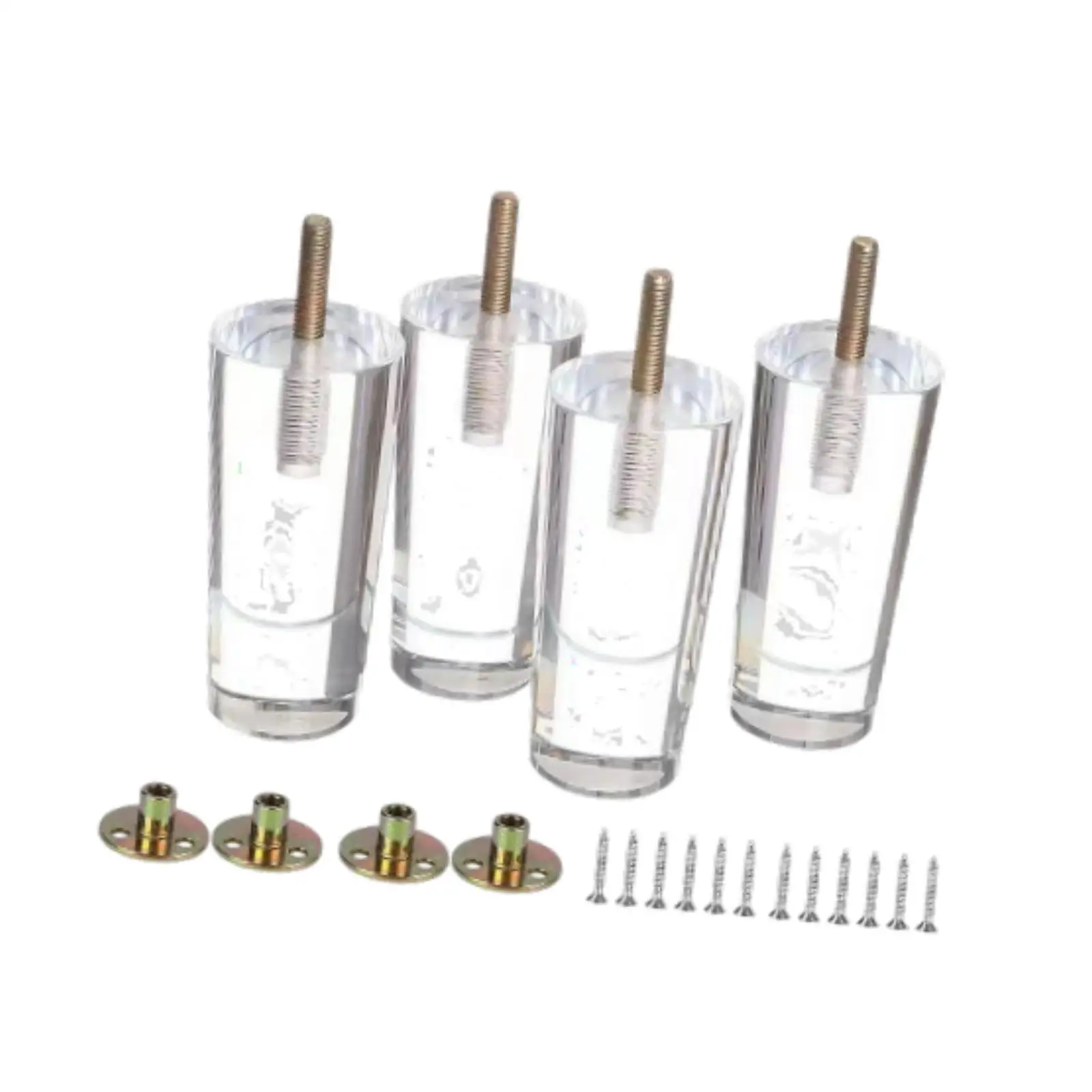 

4Pcs Acrylic Sofa Legs Practical Table Support Legs for Bookcase Table Couch