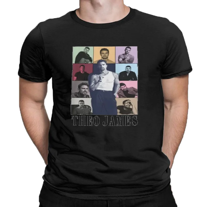 T-Shirt en Coton pour Homme, Vêtement Surdimensionné, Graphique, Harajuku, Y2K, Theo James, 2024