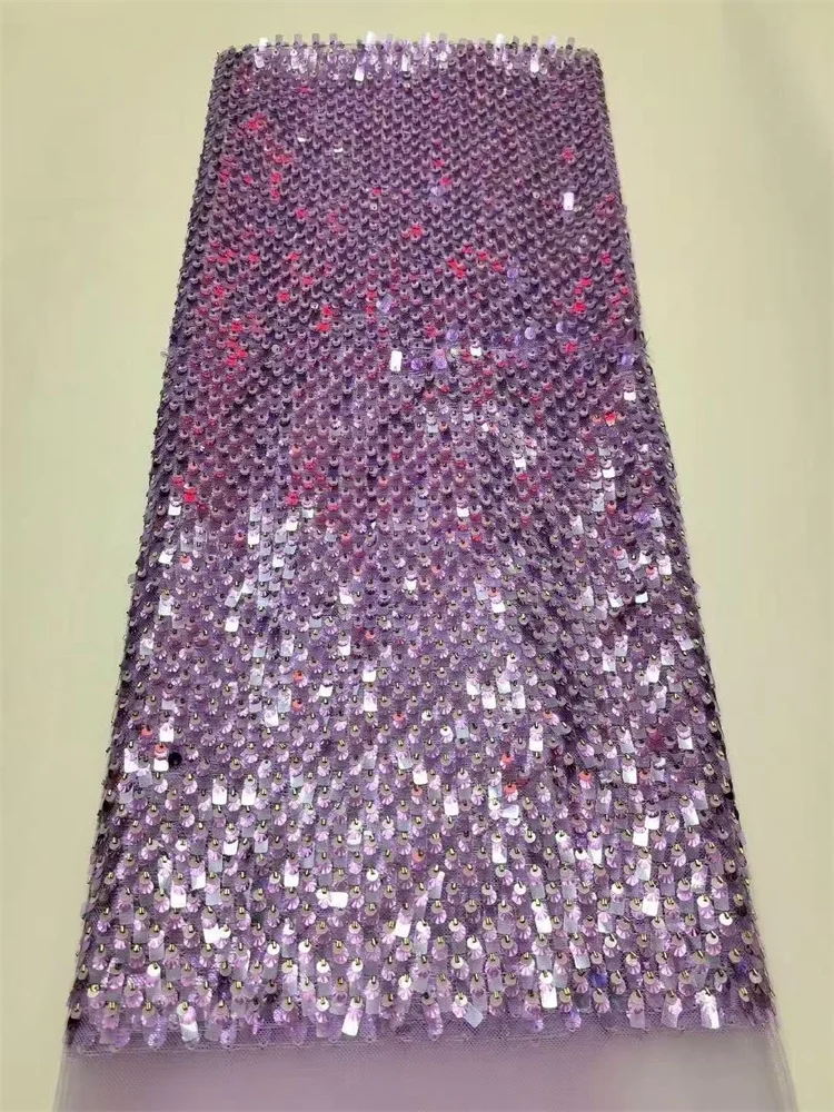 ที่ละเอียดอ่อนโหมดล่าสุด ln 2025 ลูกไม้ผ้าไนจีเรียคุณภาพสูงSequinsลูกไม้Tulleผ้าสําหรับผู้หญิงPartyผ้าโดยYard