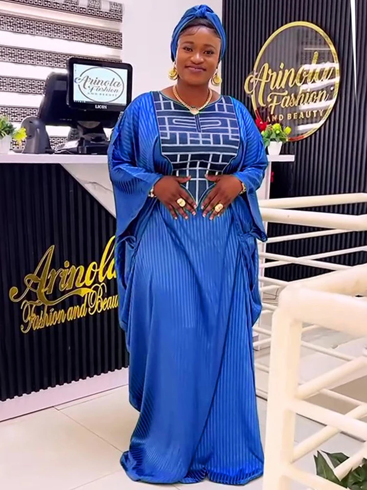 African Women Traditional Dresses Plus Size Long Robe Dubai Muslim Hijab Abaya Party Evening Dress Ankara Dashiki Africa Clothes