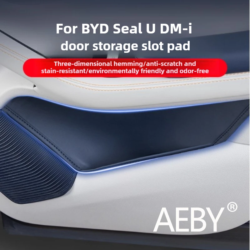 

AEBY For BYD Seal U DM-i 2020-2025 Car Door Side Pocket Organizer, Large Capacity Holder Waterproof Storage Bag Auto Accessories