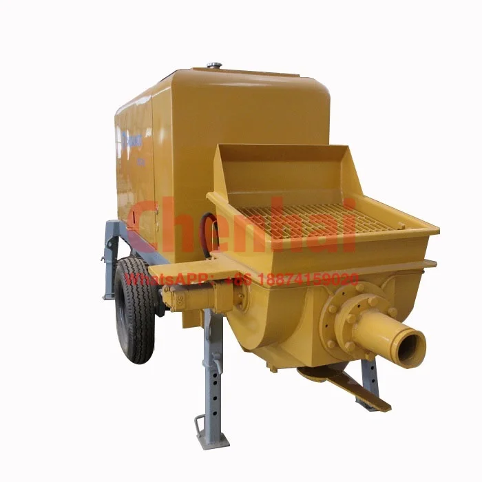 HBTS30 diesel fuel trailer mounted concrete pump machine/mini concrete pumps price