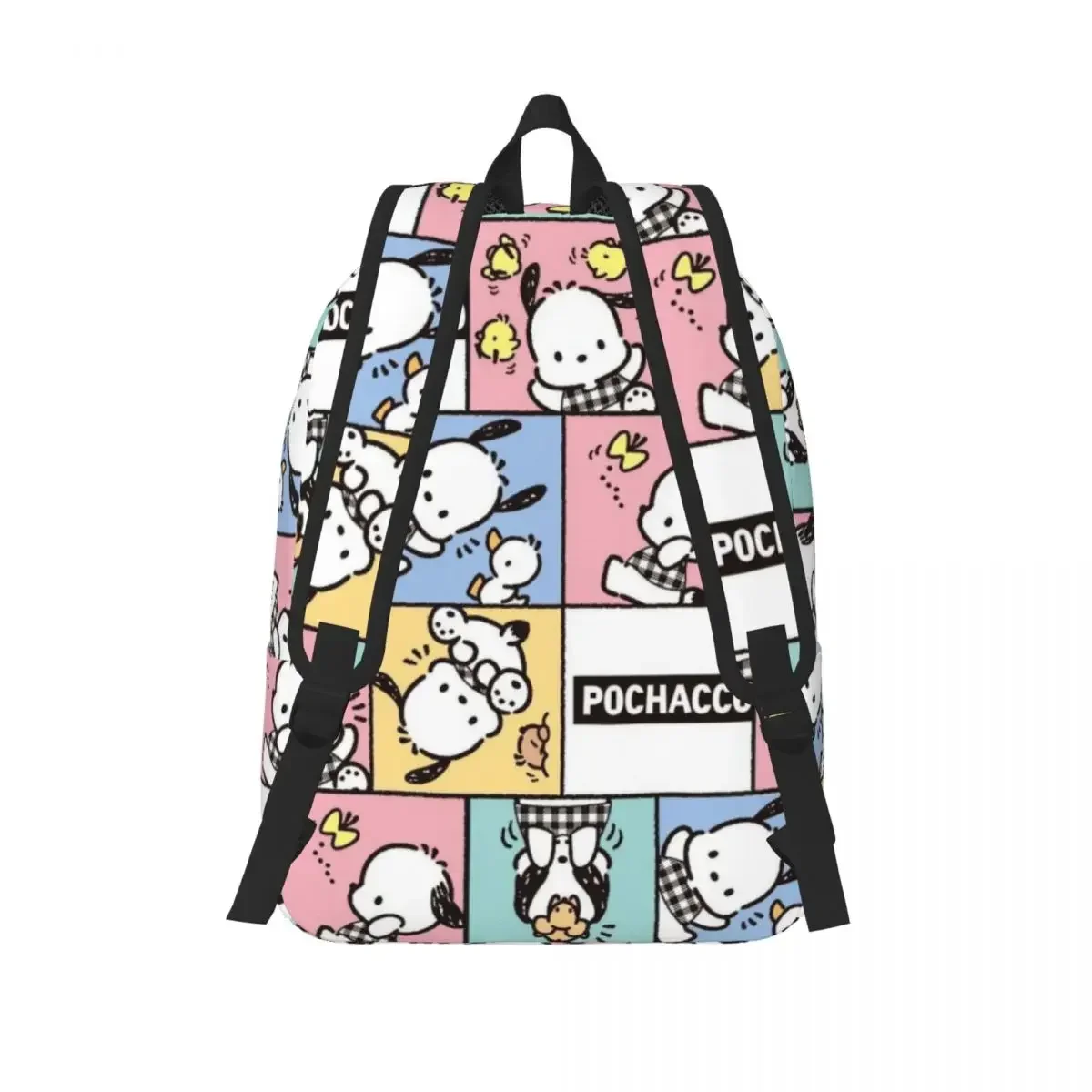 Pochacco Paterrn Backpack for Men Women Cool Student Work Daypack Cartoon Dog Laptop Computer Canvas Bags Gift