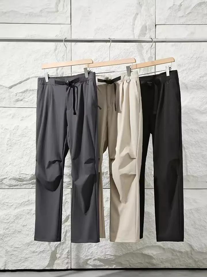 

Lightweight Waterproof Outdoor Sports Soft ell Casual Pants for Men Trendy Straight Leg mid Waist Autumn Workwear