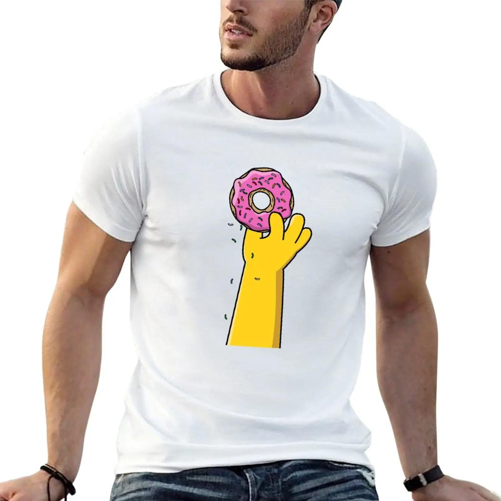 

Homer donut T-Shirt man t shirts for men anime t shirts for man T-Shirt