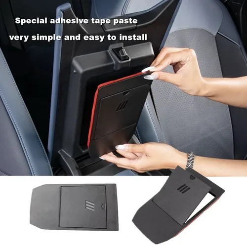 Imagen 2 del producto Compartimento Central de coche ABS reposabrazos caja de almacenamiento oculta bandeja organizador pegatina embellecedora para BMW X3 G45 2025 2026 accesorios interiores