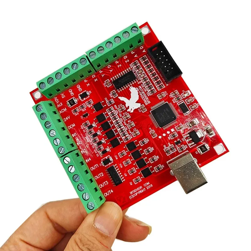 4 Axis USB MACH3 CNC Breakout Board 100Khz Motion Controller Card For CNC Router Engraver