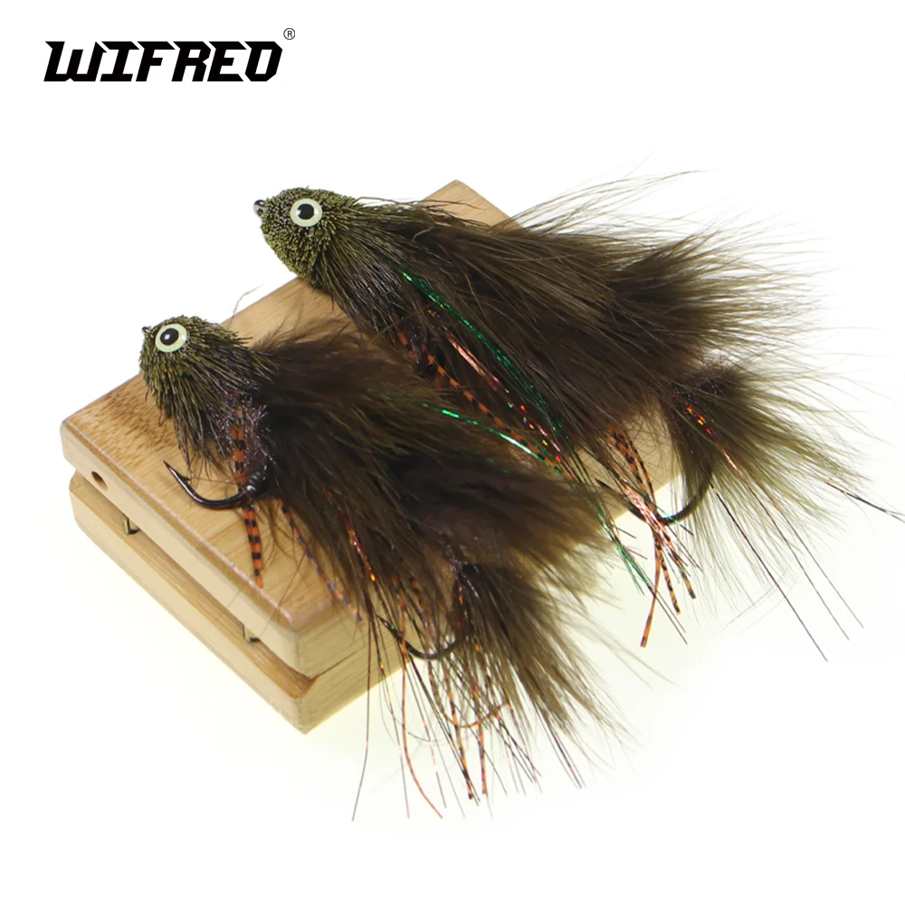 

Wifreo 1pc/2pcs Articulated Streamer Sex Dungeon Deer Hair Bass Bug Poppers Trout Bass Pike Musky Saltwater Fishing Lure Baits