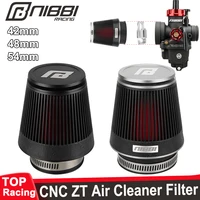 NIBBI CNC filtro de aire para motocicleta Universal 42mm 48mm 54mm filtro de aire de cabeza de seta tubo de entrada de carburador Scooter modificado