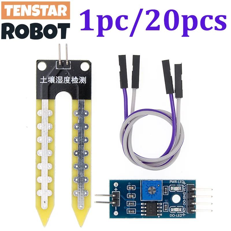 LM393 Higrometr wilgotności gleby Detekcja modułu czujnika wilgotności Płytka rozwojowa DIY Robot Smart Car