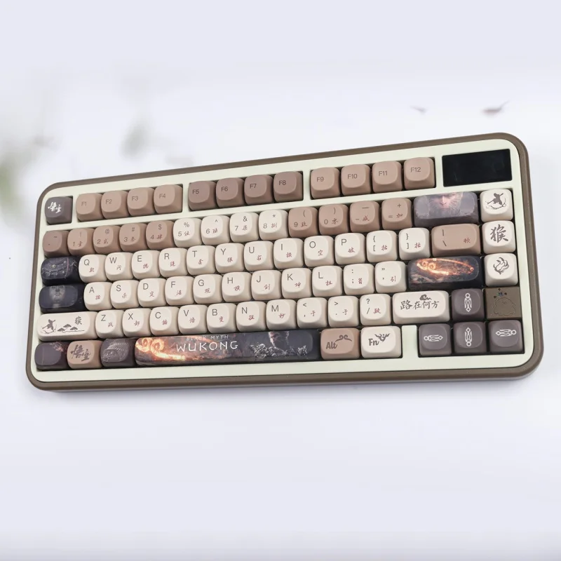 

Черная мифология Wukong Keycap 140 клавиши Moa Высокая термосублимация Pbt Материал игры тема механическая клавиатура аксессуары