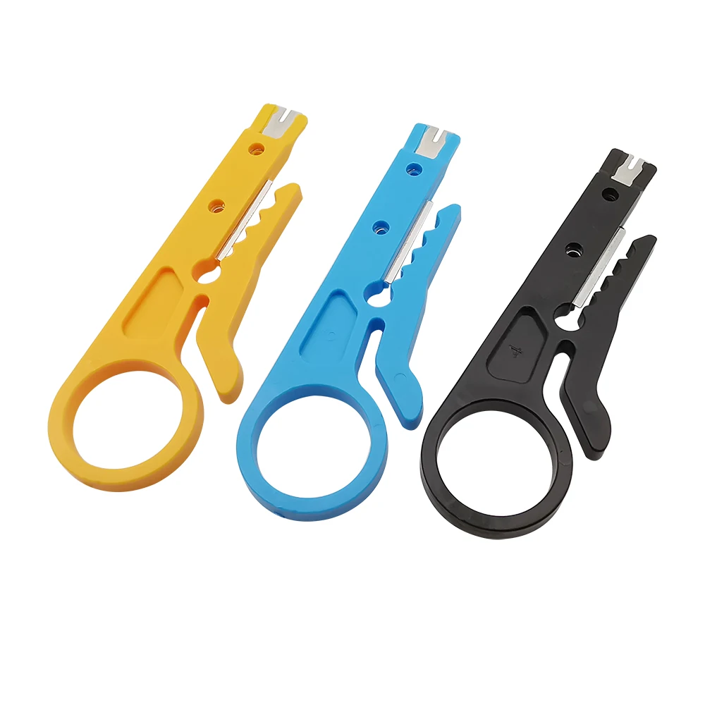 1Pcs Mini Pocket Portable Stripper Knife Wire Cable Stripping Cutter Repair Tools For Telephone / Network / Monitoring Lines