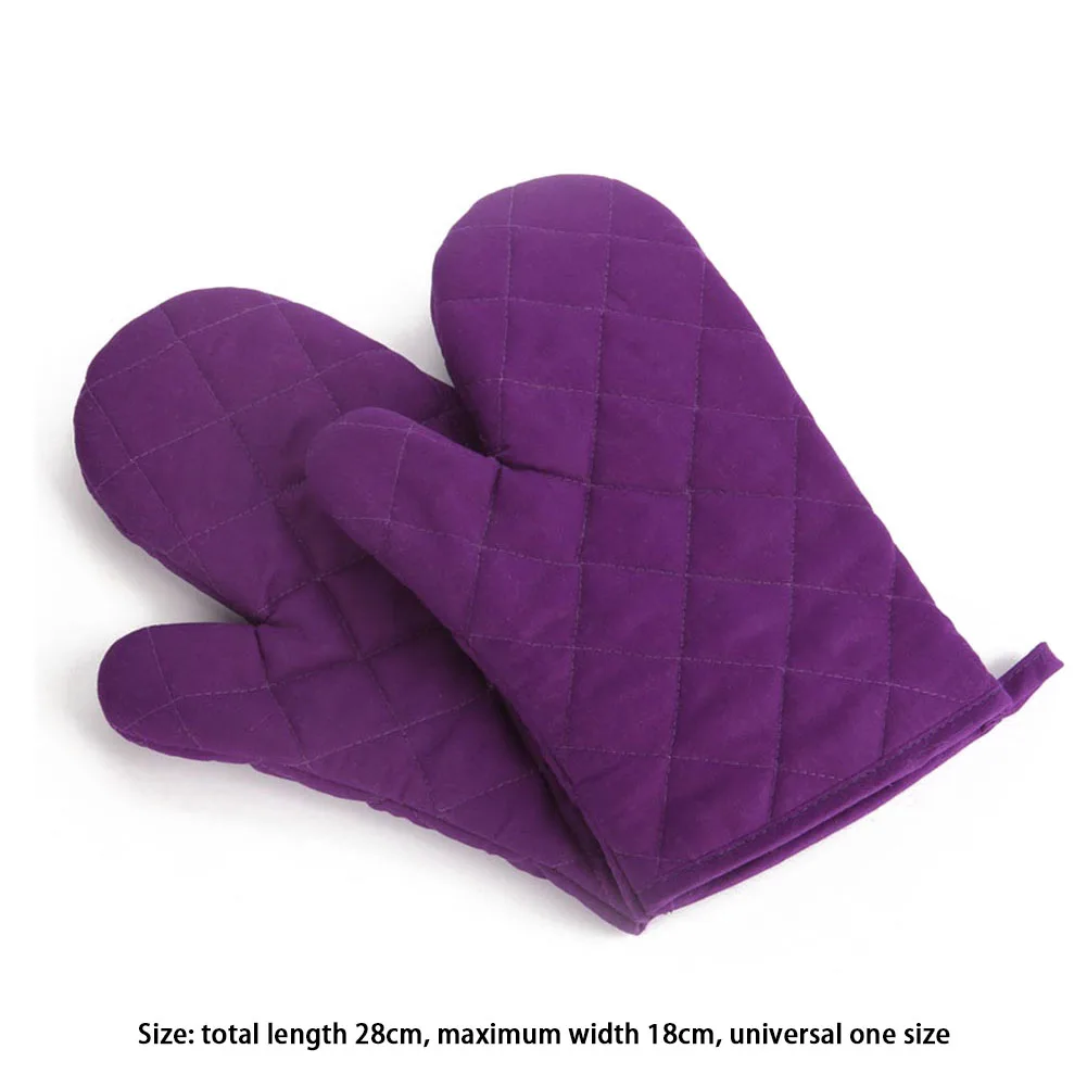 One Piece Microwave Gloves BBQ Gloves Anti-Scalding Oven Baking Mitts Heat Resistant Kitchen Baking Cooking Tool