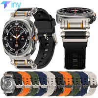 Correa de silicona de lujo para Samsung Galaxy Watch Ultra 2025, correa deportiva de 47mm para Galaxy Watch Ultra de 47mm, pulsera sin huecos