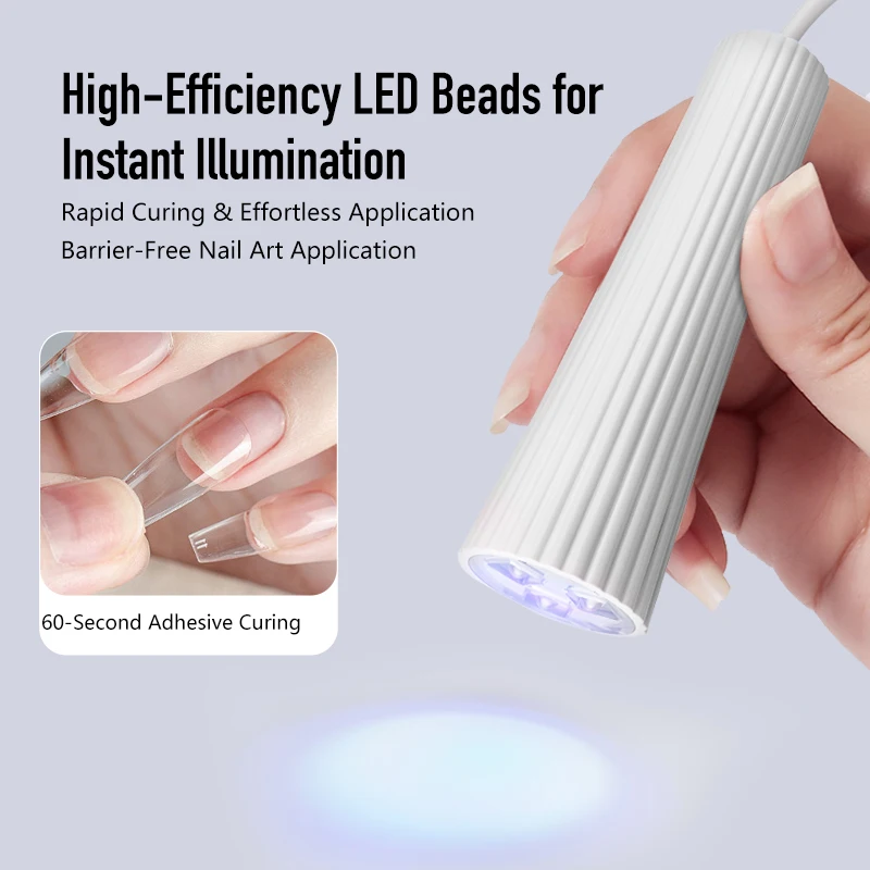 مصغرة الأشعة فوق البنفسجية LED مسمار مصباح لتجفيف جيل للأظافر البولندية يده مجفف الأظافر الأشعة فوق البنفسجية هلام لاصق الغراء علاج ضوء مانيكير مسمار أدوات الرسم