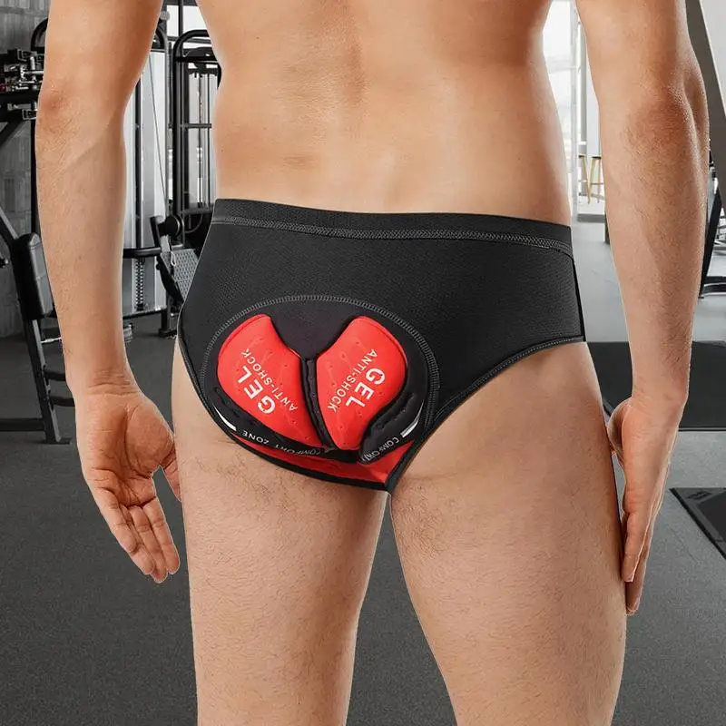 Cycling Underwear Shorts Men's Biking Shorts Breathable Cycling Underwear Adsorbent Biking Liner Shorts Comfortable Biking