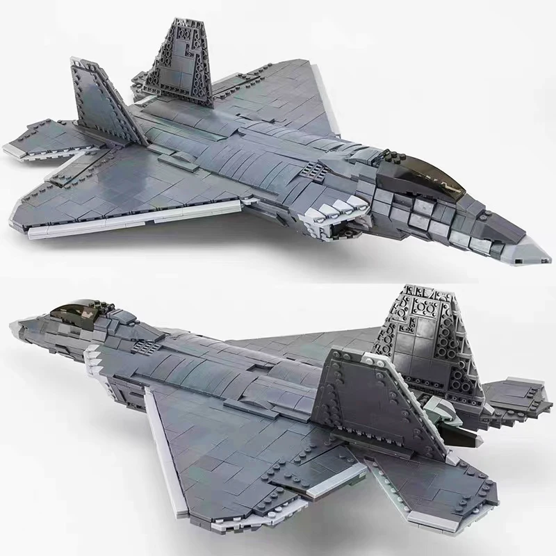 WW2 Airplane Military A10 Fighter Model Building Blocks J-20 Soldier Weapons Air Missile F18 Aircraft Bricks Set Toy For Kid MOC