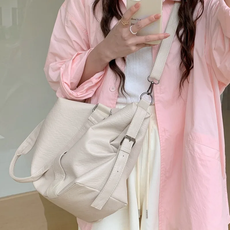 Torba podróżna damska z ekoskóry, duża pojemna torba męska na ramię z zamkiem błyskawicznym