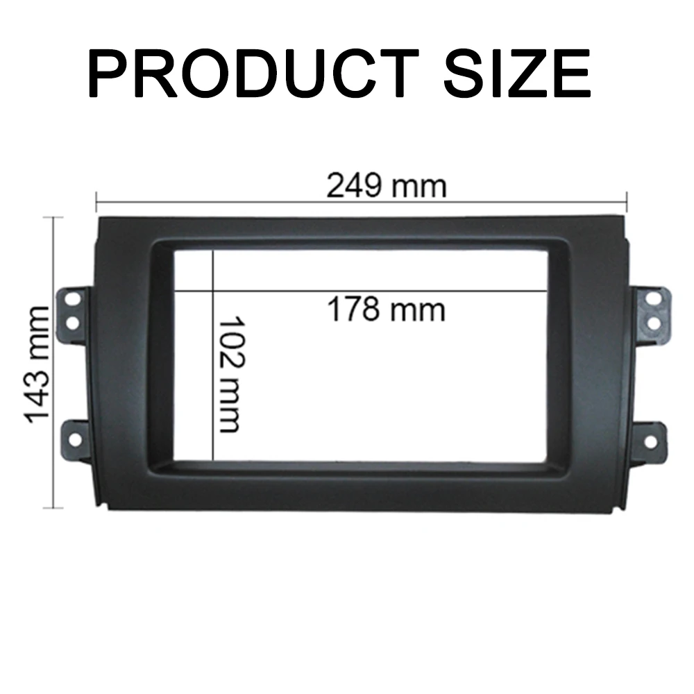 Deska rozdzielcza HYDouble Din do SUZUKI SX4 Fiat Sedici Radio DVD Panel Stereo instalacja montażowa instalacja zestaw paneli wykończeniowych ramka