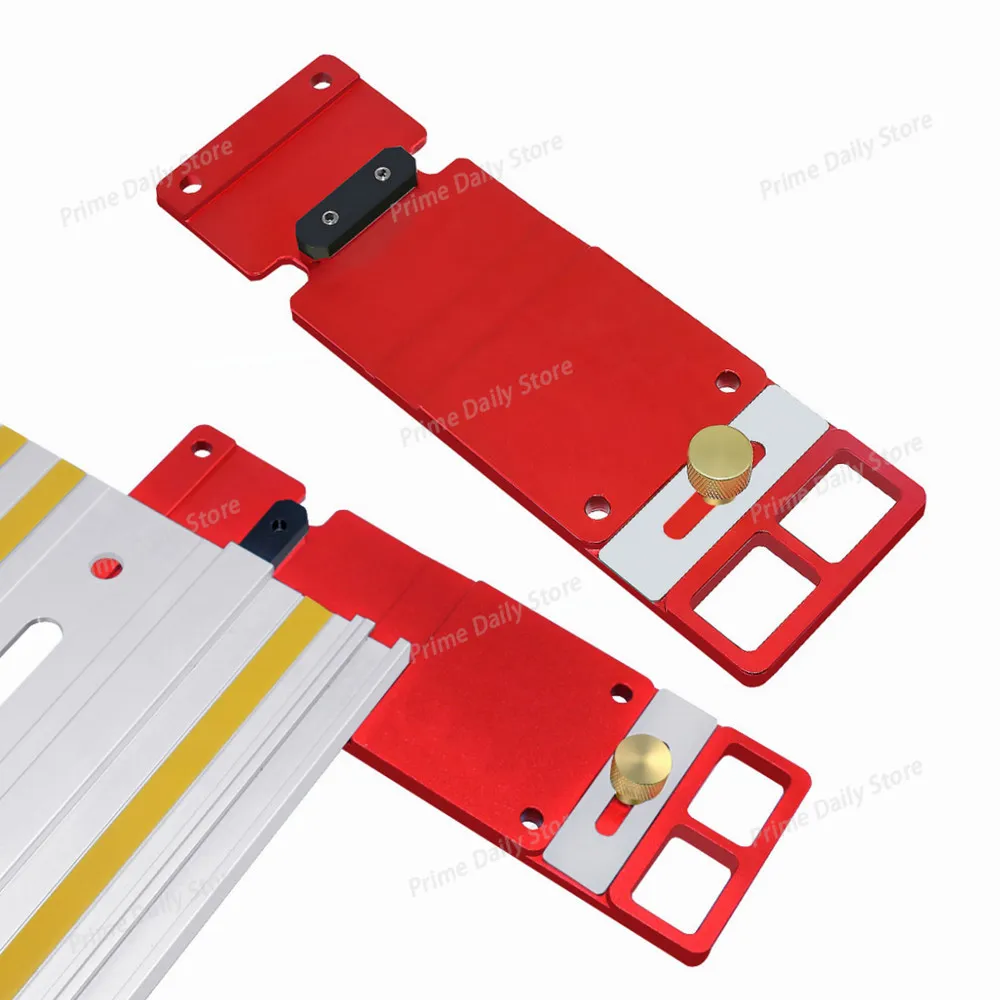 Aluminum Alloy 90° Positioning Stop, Right-angle Limiting Clamp for Woodworking Guide Rail Circular Saw