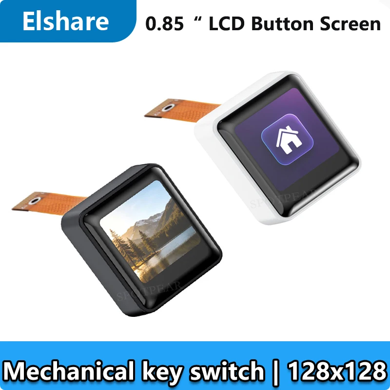 

0.85inch LCD 128x128 Button Mechanical Keyboard Display Screen For Arduino /Raspberry Pi /ESP32 /RP2040 /STM32