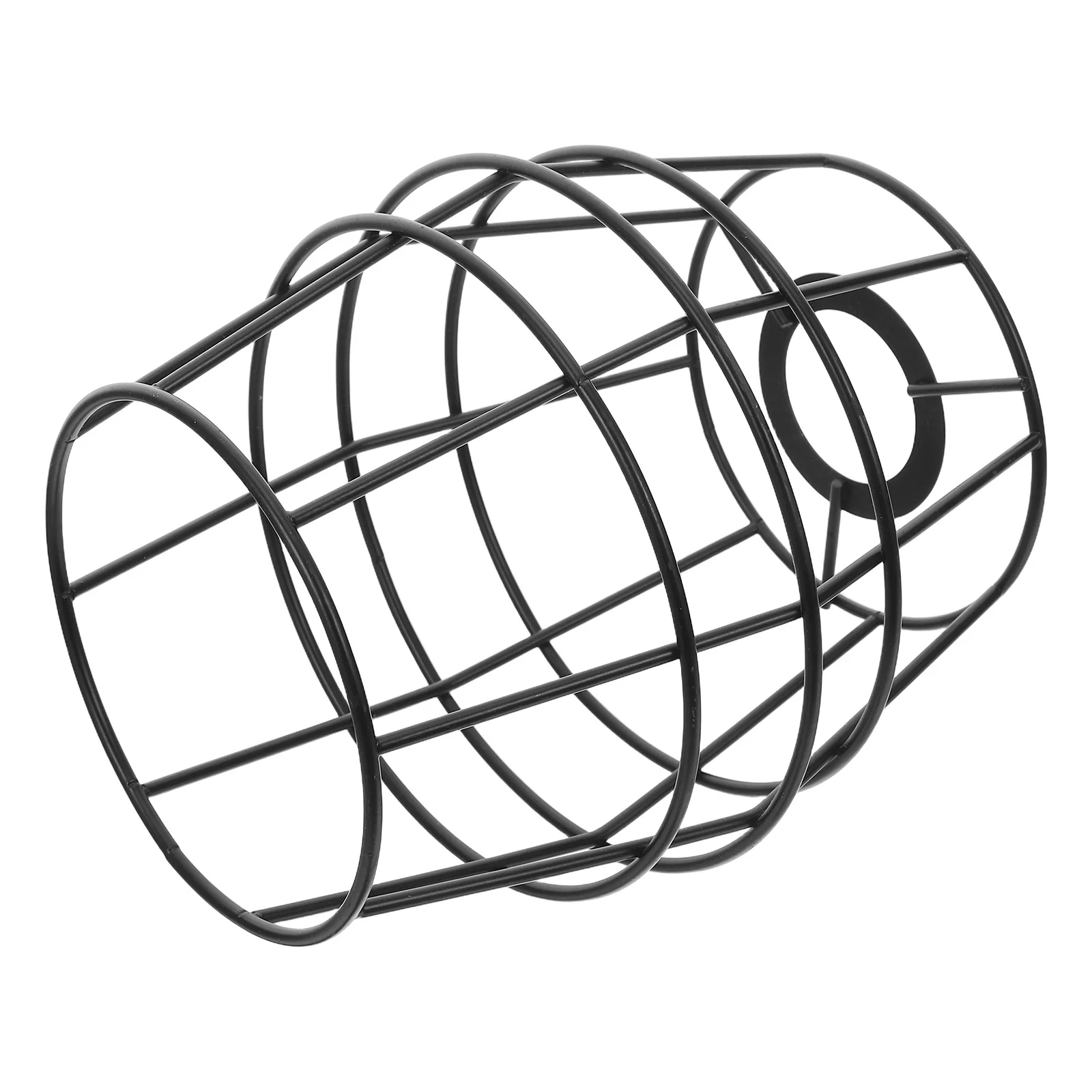 

Woven Lamp Shade Frame: Handcrafted Iron Wire Chandelier Stand For Diy Pendant Light Holder Rustic Cage Lampshade Support,