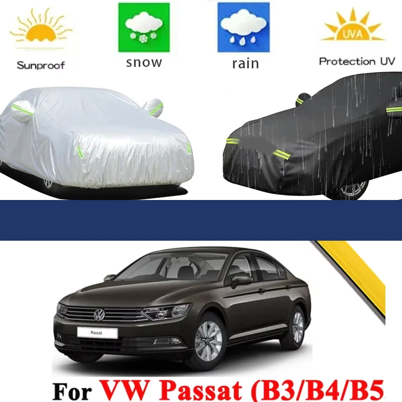 

For VW Passat B3 B4 B5 1988-2000 Full Car Covers Outdoor Sun Anti UV Rain Snow Dust Protection Oxford Cloth Accessories