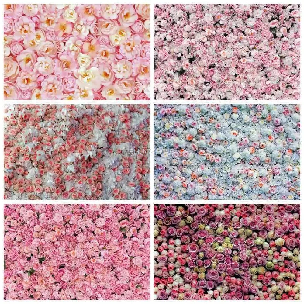 

Floral Flowers Wall Backdrop for Photoshoot Custom Women Birthday Bridal Shower Wedding Party Background for Photography