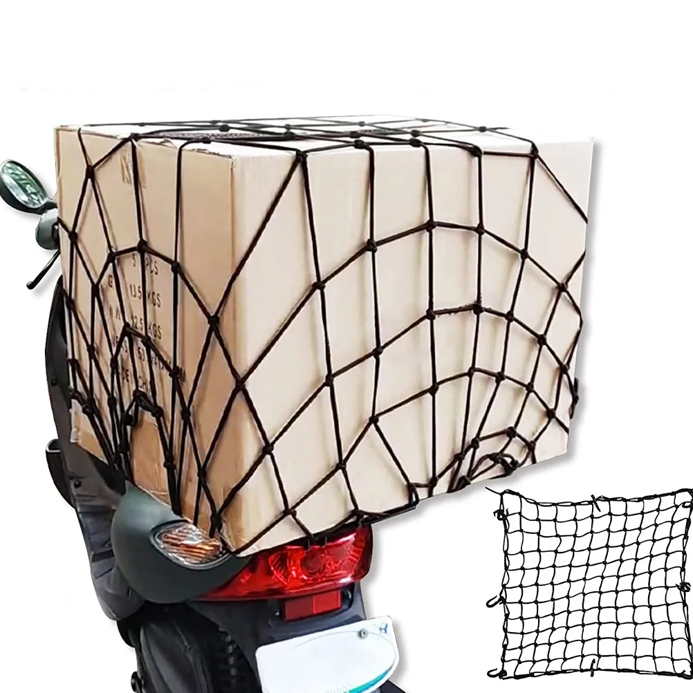 

Car Luggage Net High Elasticity Latex Material Stretchable Up To 100Cm For Suv Atv Utv Motorcycle Camping Trolley Garden Cart