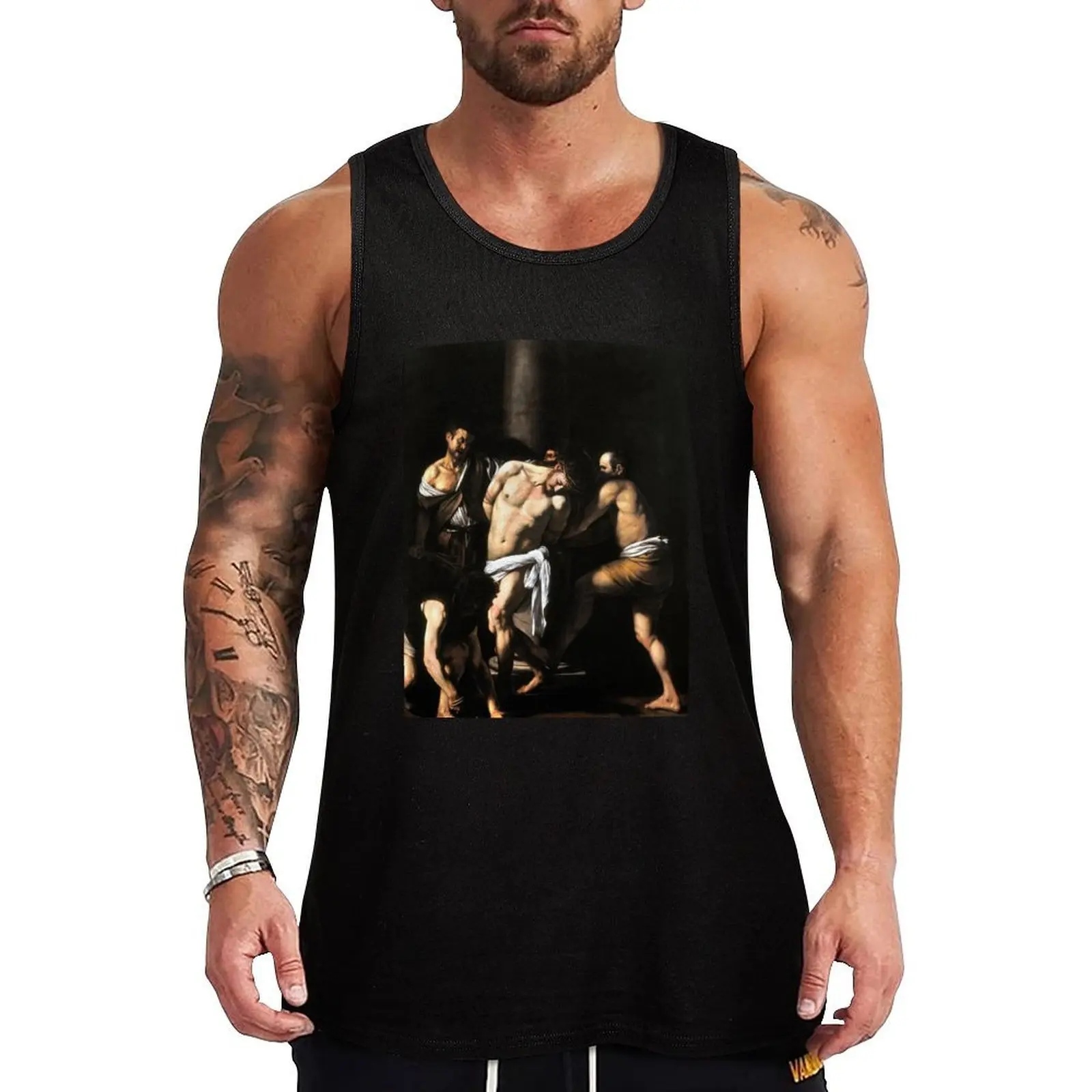 

Caravaggio The Flagellation of Christ Tank Top Clothing sports vest bodybuilding man T-shirt male