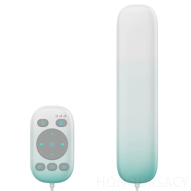 

Пульт дистанционного управления MP3-плеером с функцией автоматического отключения, Bluetooth 5.4, динамиком костной проводимости, генератором белого шума и звуковой панелью для сна, белый